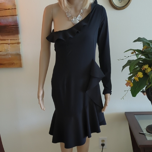 Chiara Boni Dresses & Skirts - Elegant One-Shoulder Black Dress